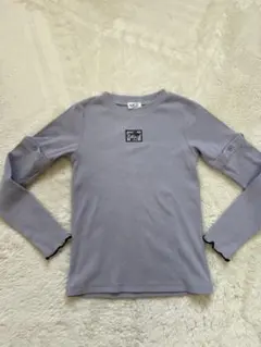 美品　ALGYボタンあきリブロンT 長袖