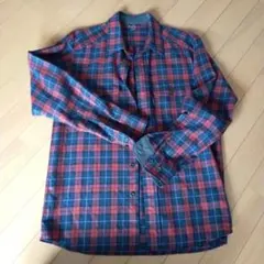 mont-bell 長袖ネルシャツ 赤・青・黒チェック　Sサイズ