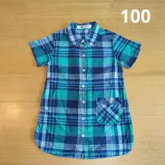 LITTLE BEAR CLUB チェック柄 シャツワンピ 100cmのサムネイル