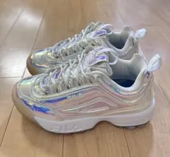 美品★ FILA ディスラプター2 イリディセント オーロラ ホログラムのサムネイル