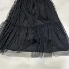 チュールスカート ブラック LLサイズのサムネイル