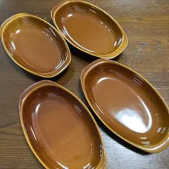 珉平焼 黄釉 淡路焼 陰刻龍紋 小皿 豆皿 小判型 3枚 - メルカリ