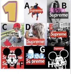 お好きなデザイン2点選べます！supreme アートフレーム パロディー 額付き