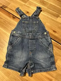 GAP デニムオーバーオールロンパース