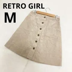 RETRO GIRL レトロガール コーデュロイミニスカート グレージュ Mのサムネイル