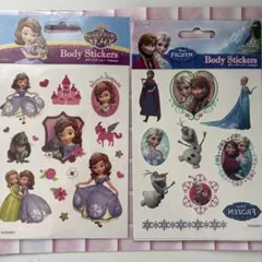 ディズニー ボディステッカー ソフィア アナと雪の女王 2枚セット