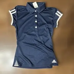 新品未使用 adidas テニスシャツ S ネイビー