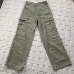 カーゴパンツ カーキ色 4ポケット