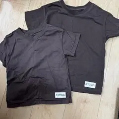✴︎美品✴︎ T2 ブラウン Tシャツ 100,120size 2枚セット