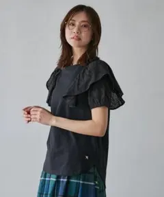 アーノルドパーマ　傘　レディース　トップス　Tシャツ　フリル　カットソー