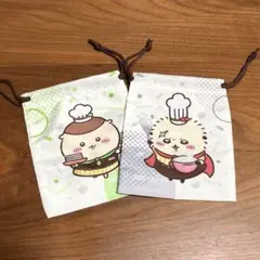 ココス　ちいかわ　巾着　ラッコ　栗まんじゅう