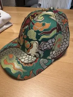 【希少】THUY DESIGN HOUSE 和柄刺繍キャップ 鯉柄のサムネイル