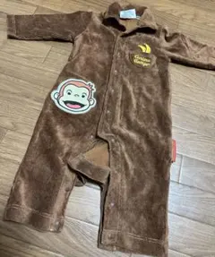 おさるのジョージ コーデュロイロンパース 70cm