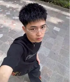 リムレスメガネ かつきくん愛用 伊達眼鏡 y2k 90s 韓国 CH190