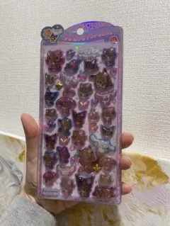 【正規品】　日焼けサンリオキャラクターズ　うるちゅるポップシール　日焼けキティ