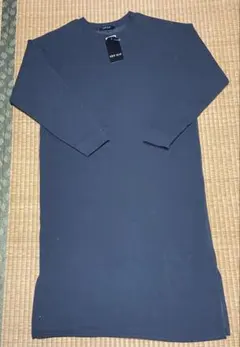 CHIP CLIP ダークグレー　長袖ワンピース　裏起毛