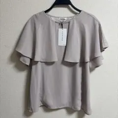 GLACIER ベージュ 半袖ブラウス S/M/L/3L