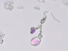 【パワーストーン・レジン】ハンドメイドピアス