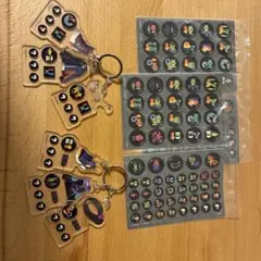 スプラトゥーン アクリルキーホルダー ステッカー2セット