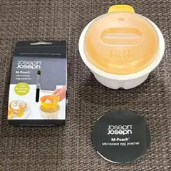 M-クイジーン 電子レンジ エッグポーチャー ホワイト・イエローのサムネイル
