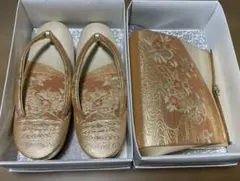 百貨店にて購入　着物　成人式前撮り結婚式草履バック2点セット　used