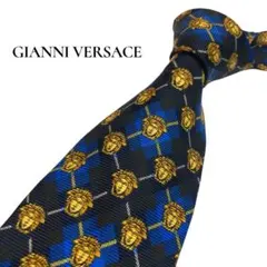 ◇美品◇VERSACE ネクタイ 黒色 メデューサ柄 光沢感 - メルカリ
