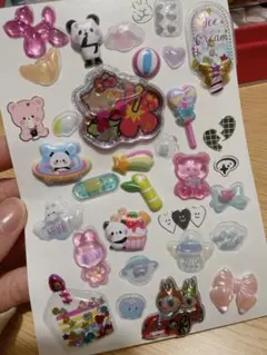 日焼けキティなど シール おすそ分け おすそわけ