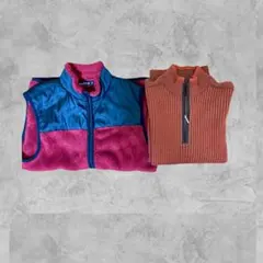 セットアップ フリースベスト ニット ジップアップ タートルネック BEAMS