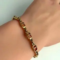 クリスチャン ディオール ブレスレット ゴールド CD ロゴ ヴィンテージ