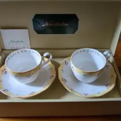 ノリタケ 碗皿ペアーセット ティーカップ＆ソーサー
