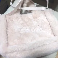 ダーリッチ ファーショルダーバッグ 淡いピンク