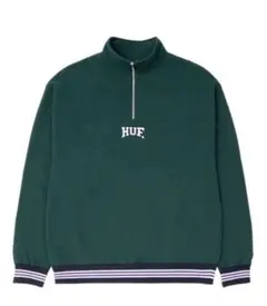 ご*け様 HUF ダークグリーン ハーフジップ スウェット