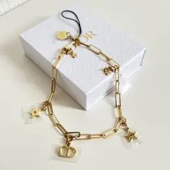 ディオール　ロゴ入りチャームストラップ（ノベルティ）