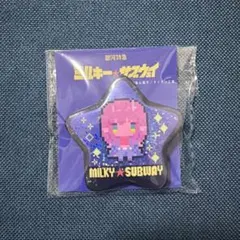 銀河特急ミルキー☆サブウェイ 星形ドットアート缶バッジ　アカネのサムネイル