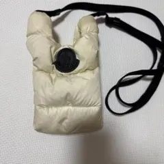 美品☆MONCLER ボディバッグ ショルダーバッグ スマホポーチ ホワイト