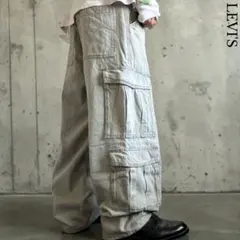 極太 Levi's バギーカーゴパンツ マルチポケット ミリタリー Y2K