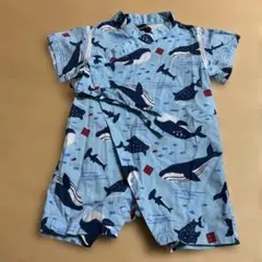 クジラ柄甚平 F（50-70）size