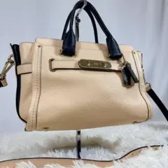 良品✨コーチ スワッガー27 2WAY ショルダーバッグ ハンドバッグ 本革