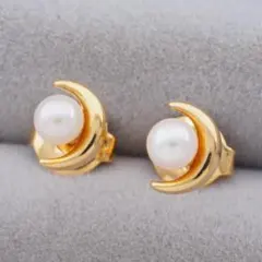 mika jewellery K18YG 淡水真珠 オパール ピアス - メルカリ