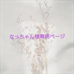 なっちゃん様専用ページ