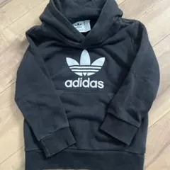 adidas 黒 フード付きパーカー 100