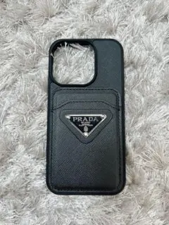PRADA iPhone14ケース ブラック キルティング - メルカリ