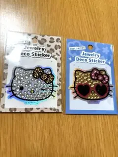 ハローキティ ジュエリーデコステッカー 2枚セット