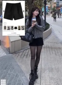 ハイウエストショートパンツ