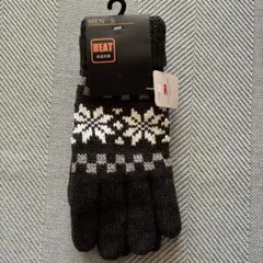『新品』 メンズ 3M THINSULATE ニット手袋 雪の結晶柄