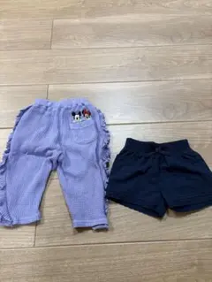 ディズニー パンツとショートパンツセット 80