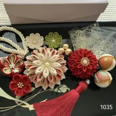 つまみ細工　髪飾り　成人式　七五三　卒業式　袴　結婚式　1035