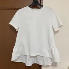 23区 ペプラムカットソー　白　Sサイズのサムネイル