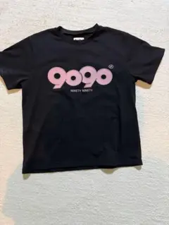 9090 半袖Tシャツ セットアップ ブラック ラインストーン グリッター