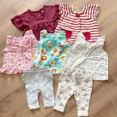 7枚セット！　半袖　ノースリーブ　レギンス　80㎝